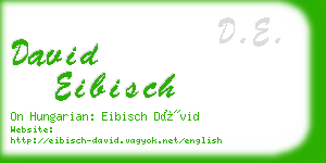 david eibisch business card